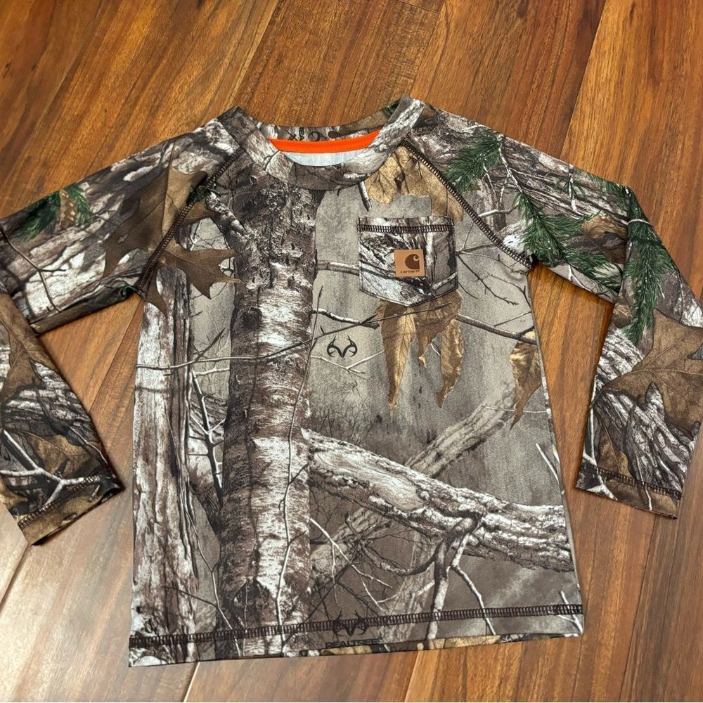 Carhartt camo long sleeve activewear shirt